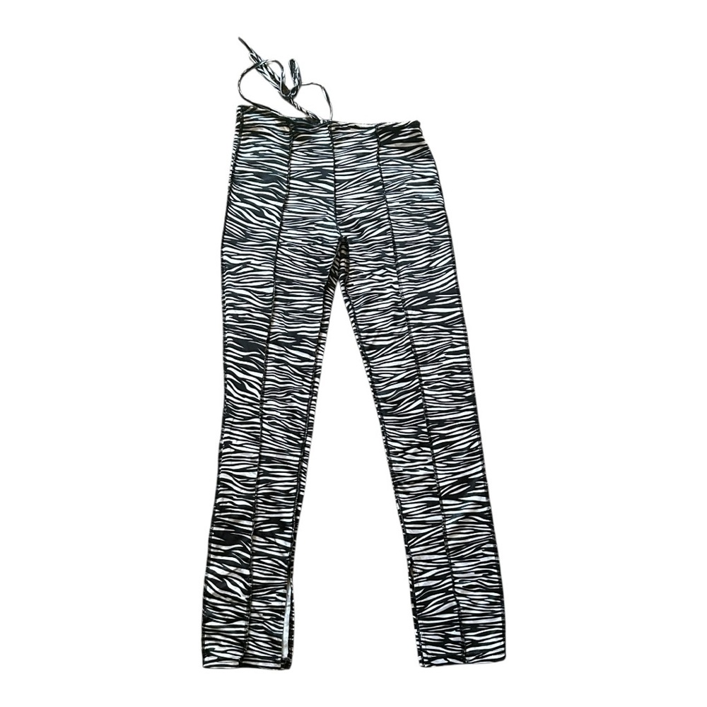 Zebra Print High-Waisted Pants (only)